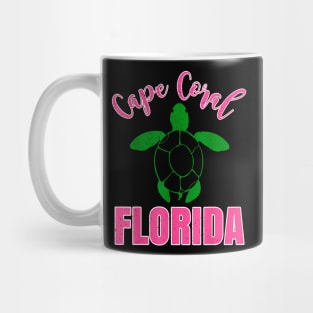 Cape Coral Florida Vacation Beach Family Group Turtle Mug